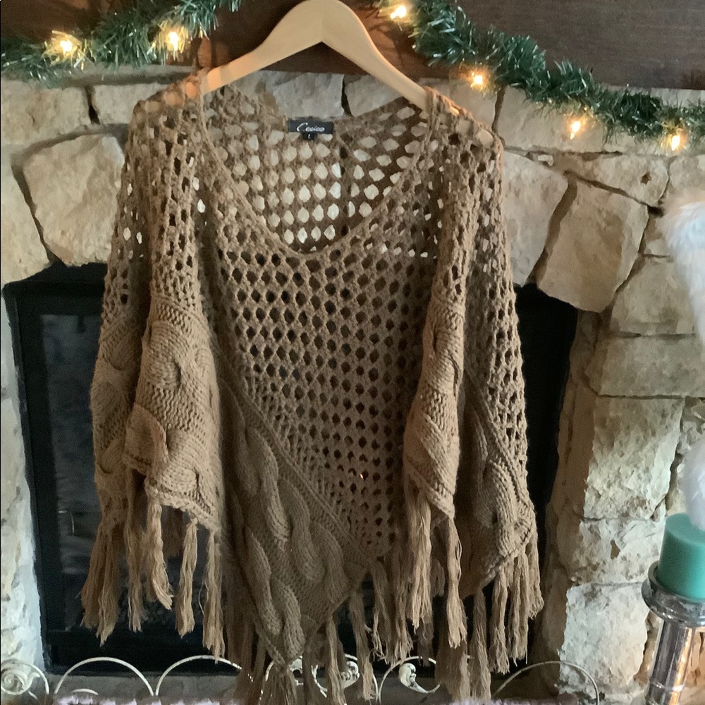 Crochet poncho